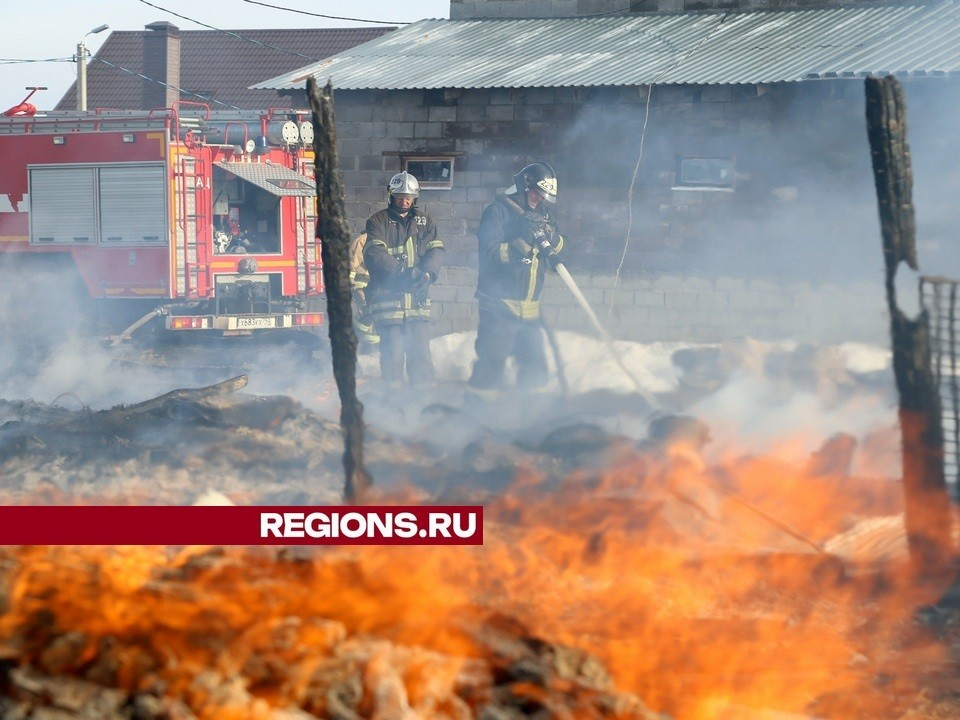 Обошлось без жертв: луховицкие пожарные вовремя потушили огонь в квартире, бытовке и сарае