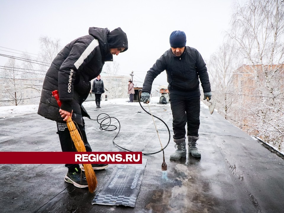 В доме №62 по улице Чайковского устранили протечку на крыше