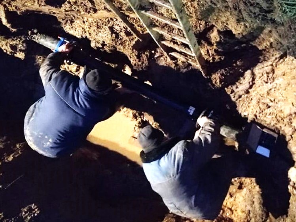 Ремонт сети водоснабжения завершили в селе Шарапово
