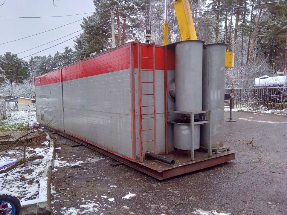 В деревне Поречье установили мобильную блочно-модульную котельную