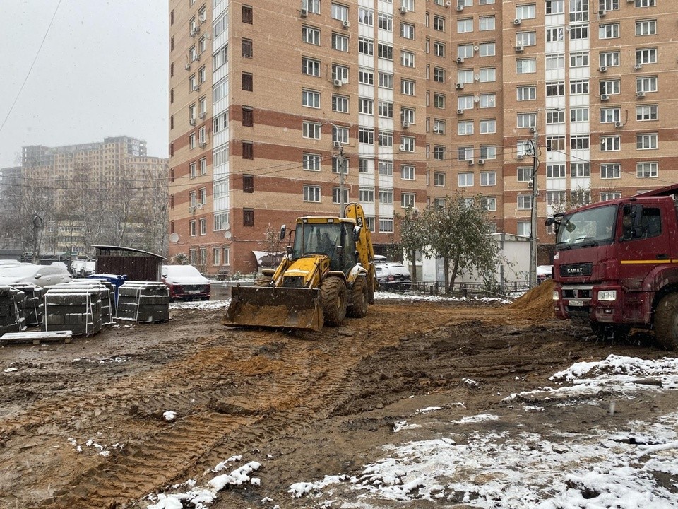 Новую теплотрассу строят в микрорайоне Юбилейный в Подольске