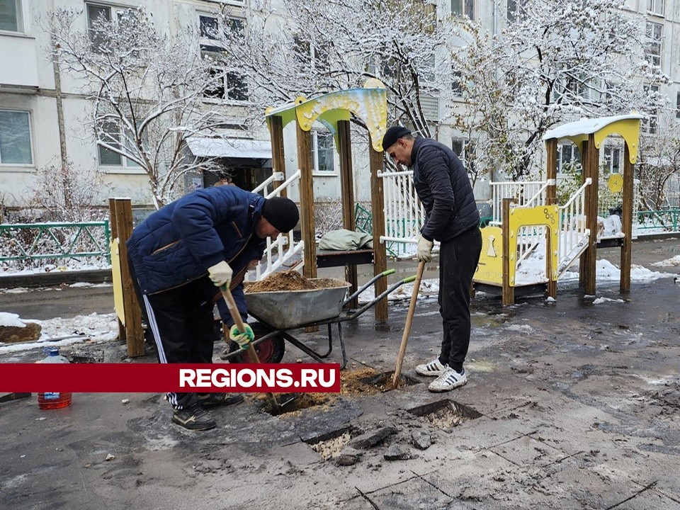 Новую детскую площадку на Московском проспекте в Пушкино установят до конца ноября