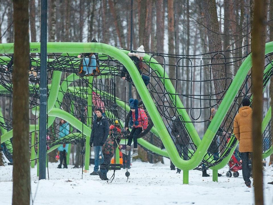 Новые игровые зоны оборудовали в парке Пехорка в Балашихе