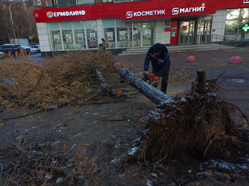 Последствия урагана в Дзержинском обещают устранить в течение суток