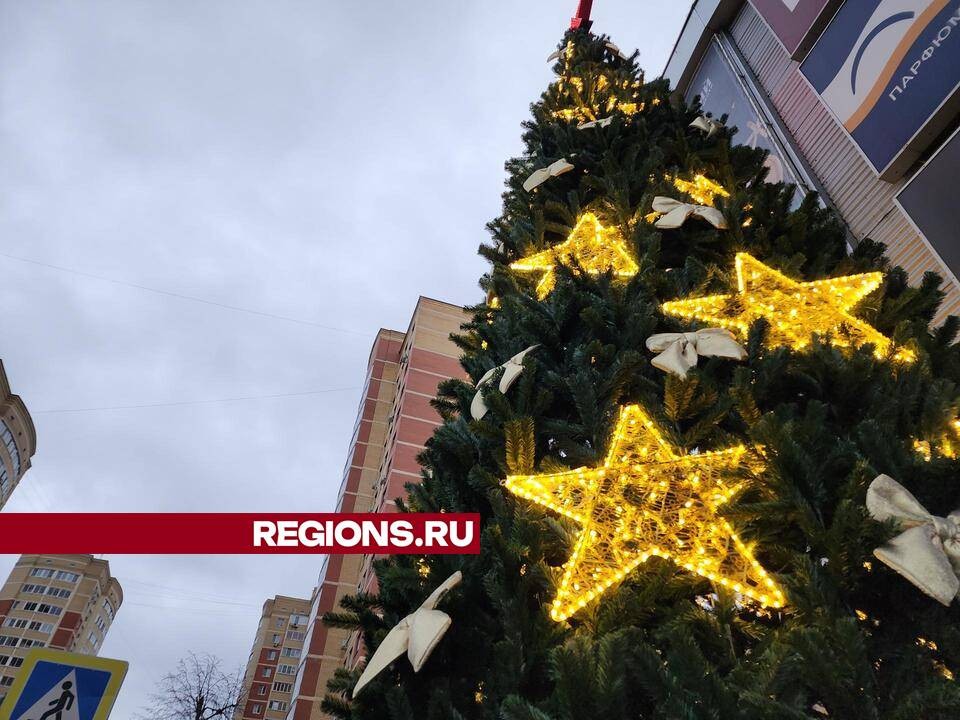 В Орехово-Зуеве начали украшать улицы и парки к новогодним праздникам