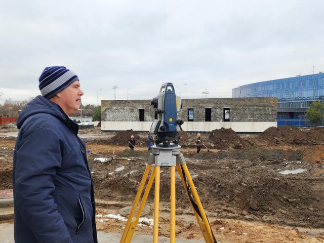 Около строящегося ФОКа в Бронницах начали благоустраивать территорию