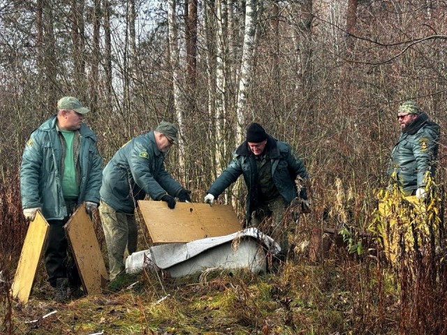 Очистку посадок от мусора под Орехово-Зуевом организовали лесничие накануне зимы