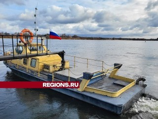 Паромная переправа в поселке Белоомут заработала в штатном режиме