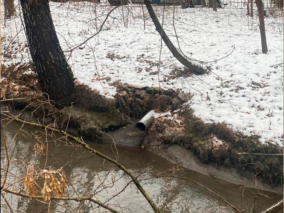 Сброс сточных вод в Дулев ручей в Королеве не подтвердился