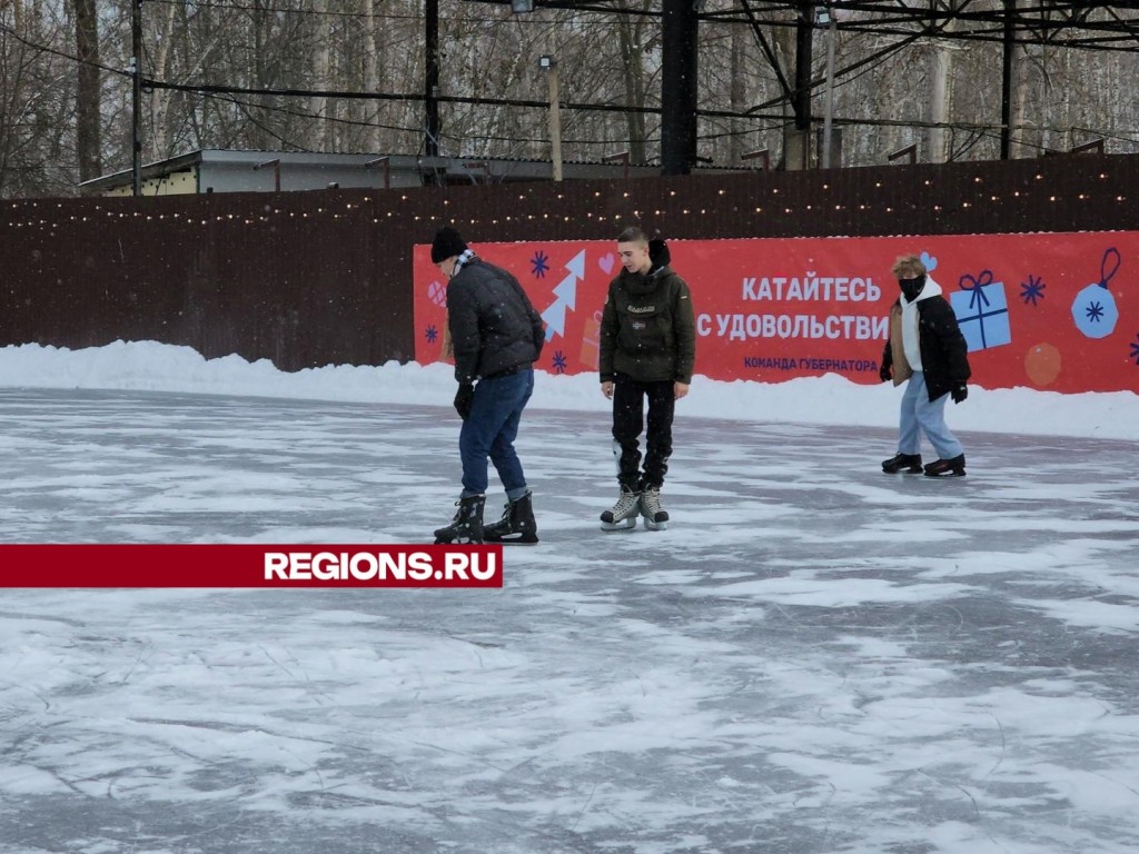 Новый каток в парке Каширы будет работать при благоприятных погодных условиях