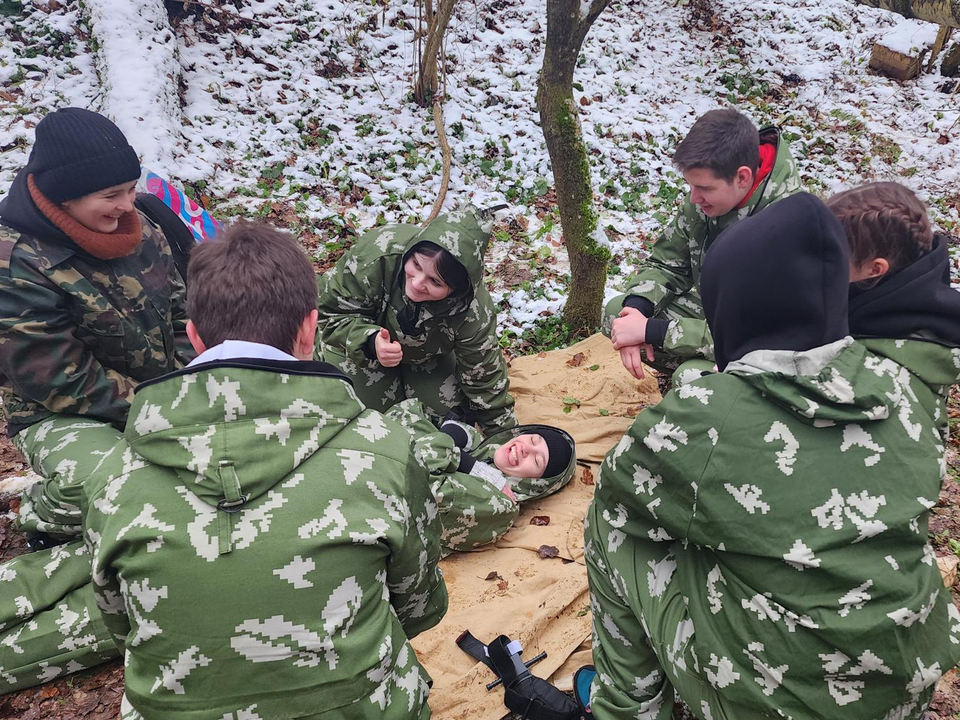 В ходе «Партизанского рейда» домодедовские школьники совершили марш-бросок