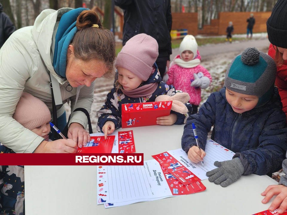 В первый день зимы лосинопетровцы написали письма Деду Морозу с пожеланиями