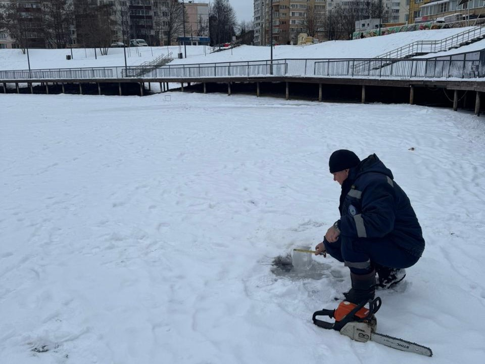 Лед чеховских водоемов небезопасен для пеших прогулок и рыбалки