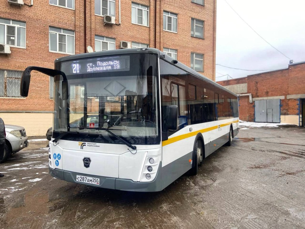 В Подольске новые автобусы вышли на маршруты до МЦД и Москвы