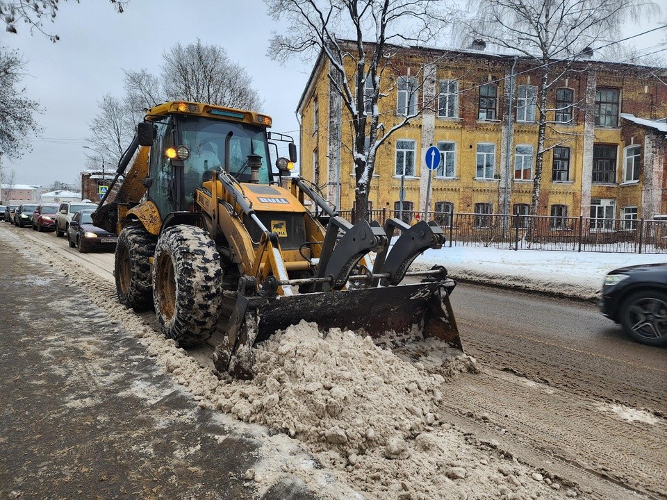 В Балашихе коммунальные службы очистили улицу Крупешина от снега