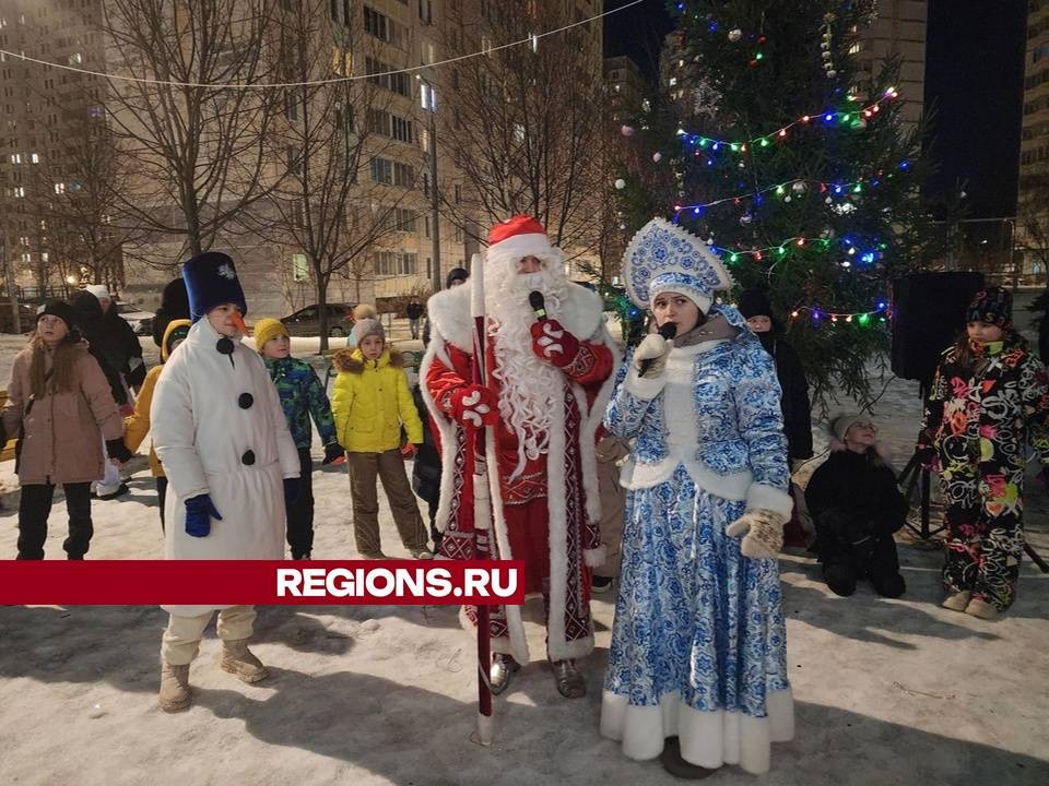 Дед Мороз зажег огни на елке в Подольских просторах