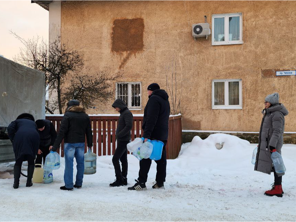 Для жителей микрорайона Лукино-Варино с 6 декабря организован подвоз воды