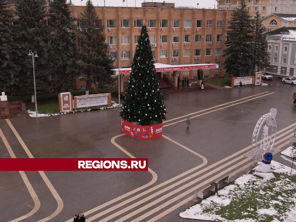 Уникальными игрушками украсили новогоднюю ель в Волоколамске