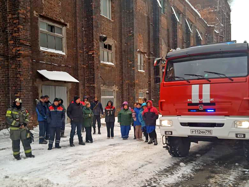 Производственное предприятие эвакуировали в Ступине в ходе учений