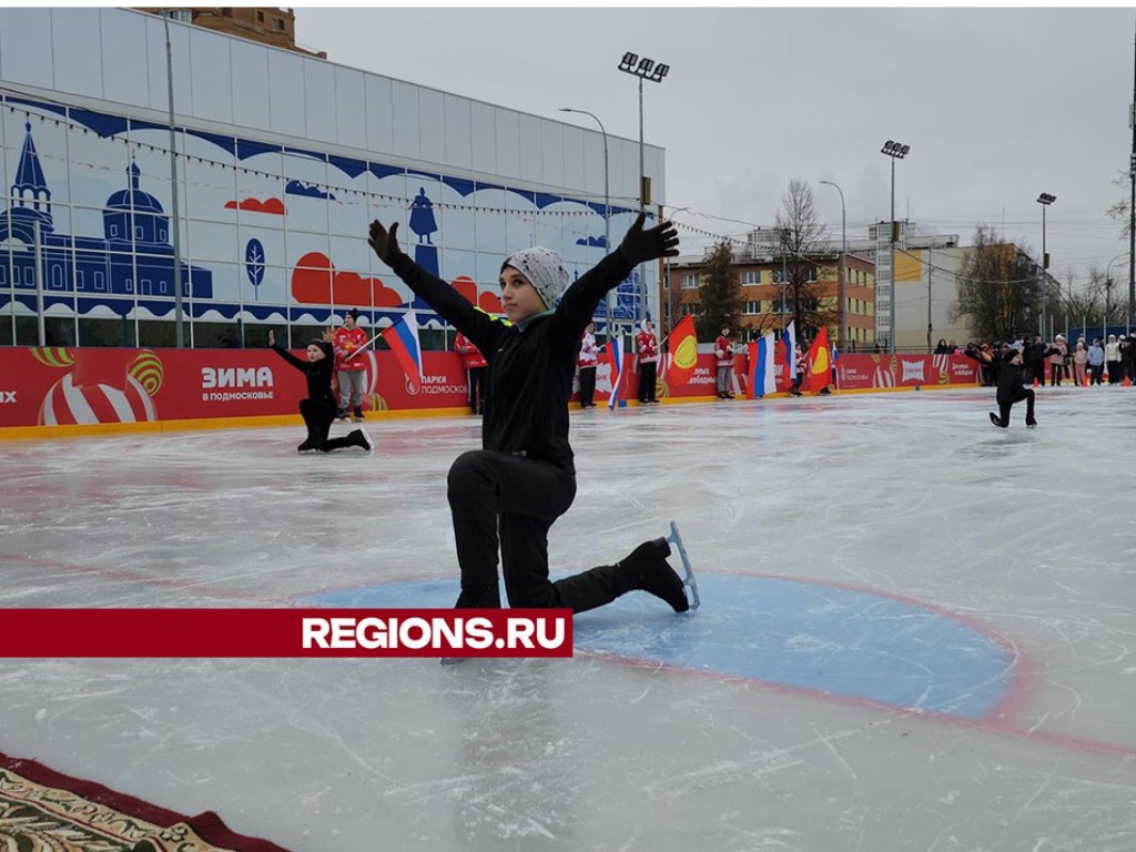 В первый день зимы в парке «Питомник» открыли ледовый каток