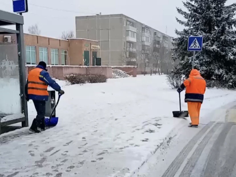 Улицу Андреса и переулок Юбилейный очистили от снега нестандартным способом