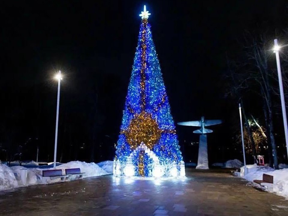 Огни на главной елке округа в Истре зажгут второй раз по просьбам жителей