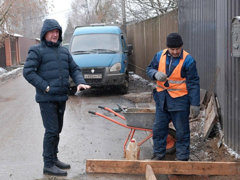 В деревне Ивановское обустроили закрытый водоотвод длиной 138 метров