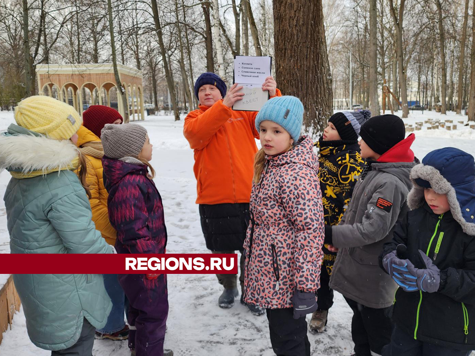 Загадки зимнего квеста разгадали школьники в ступинском парке