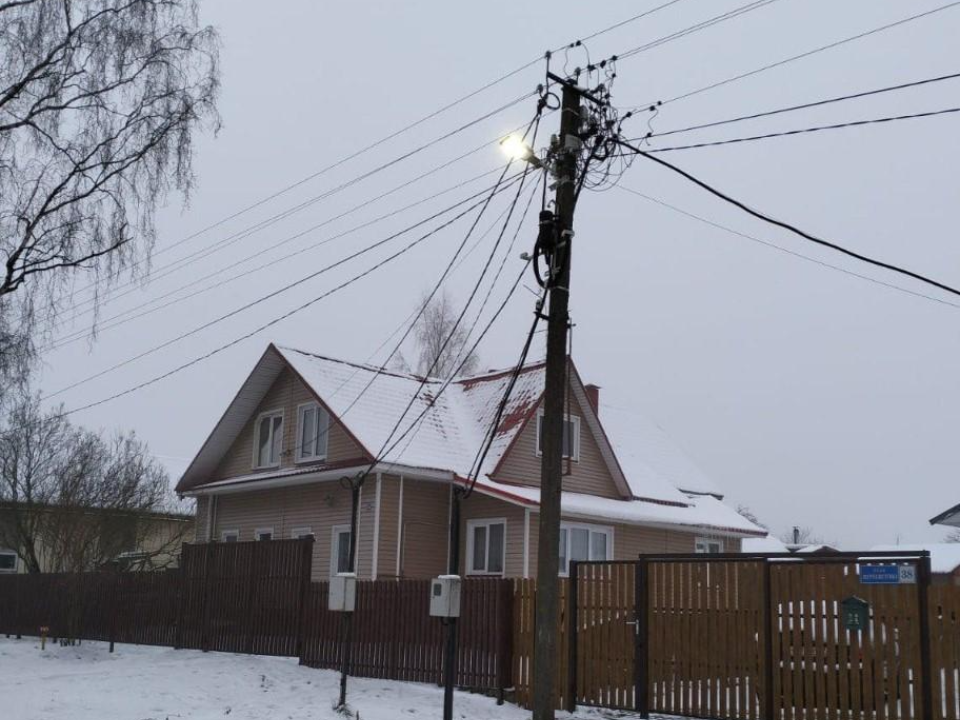 В деревне под Дмитровом установили 12 светильников