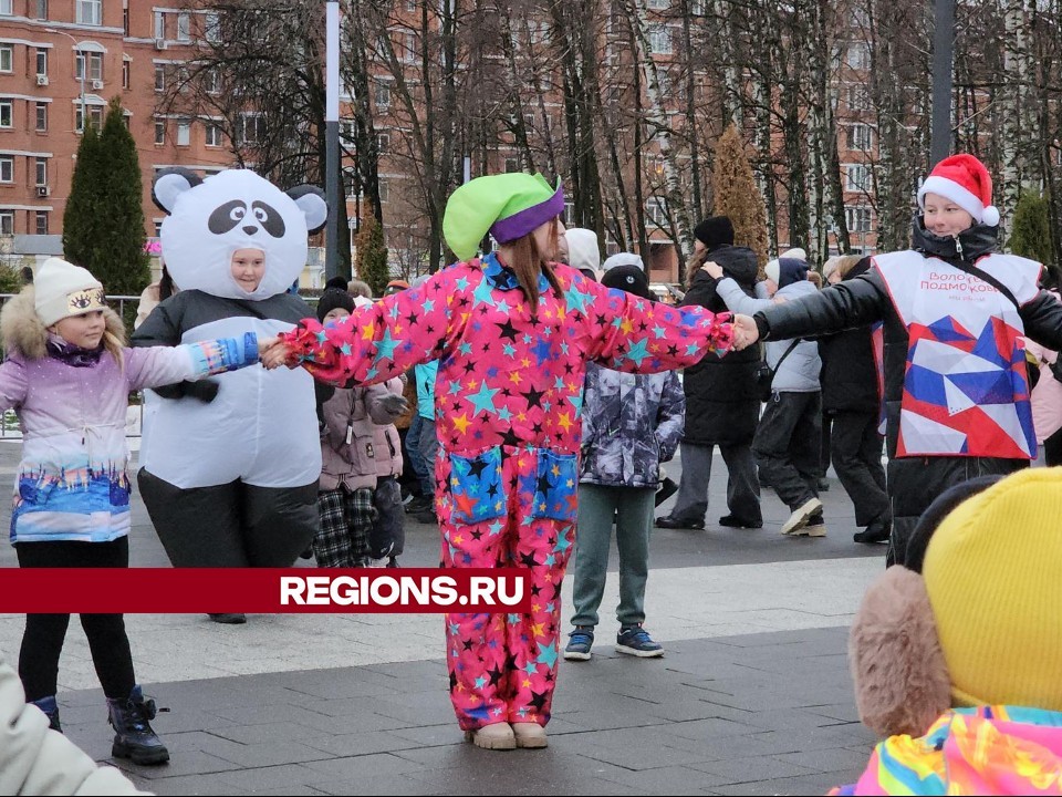 Скоморохи поздравили жителей с началом зимы в городском парке Лобни