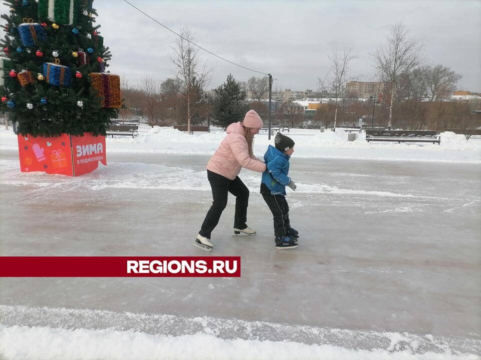 В Парке Победы Орехово-Зуева открылся каток