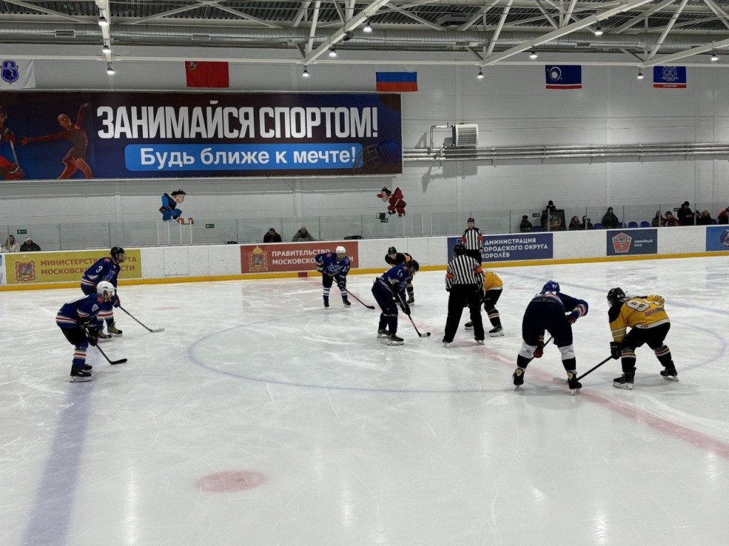 Команда «Королев» победила мытищинский «Грендайзер» на любительском хоккейном матче