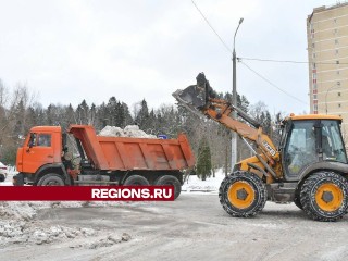 Коммунальщики Власихи вывезли снег в микрорайонах Школьный и Тополек