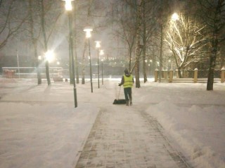 В парках Истры от снега расчистили почти 800 тыс. квадратных метров дорожек