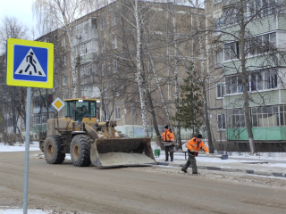 Какие улицы в Зарайске начали чистить от снега в первую очередь