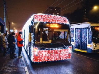 В Химках запустили «волшебный» троллейбус