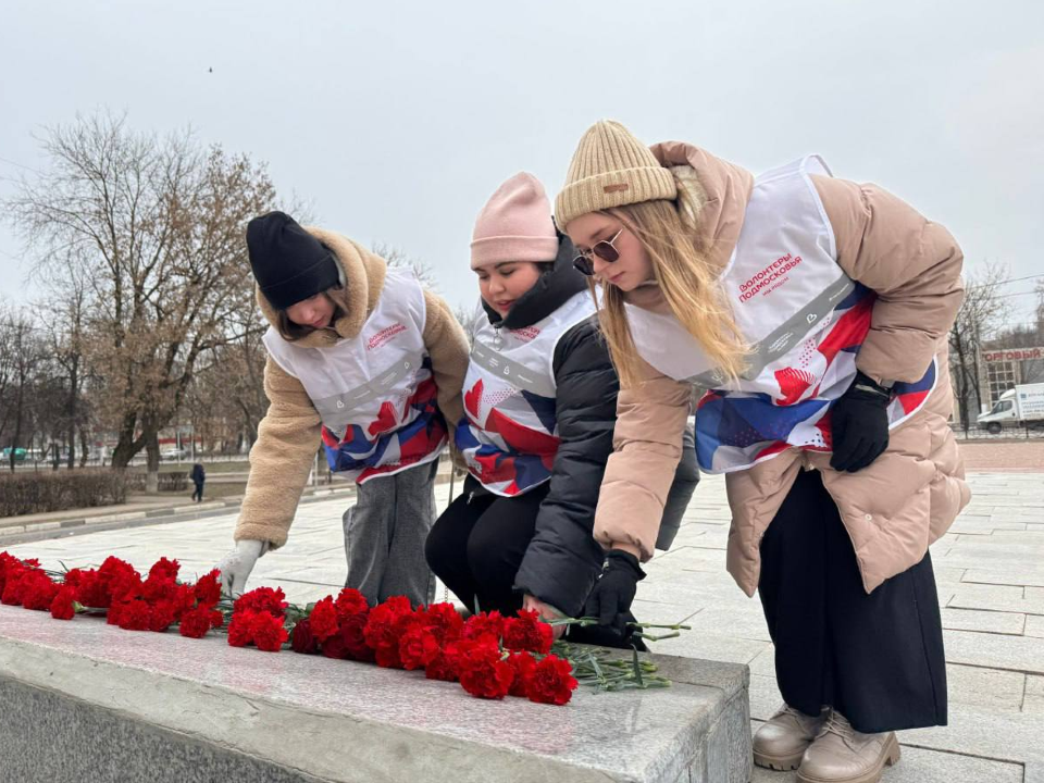 Подольская молодежь почтила память освободителей Московской области