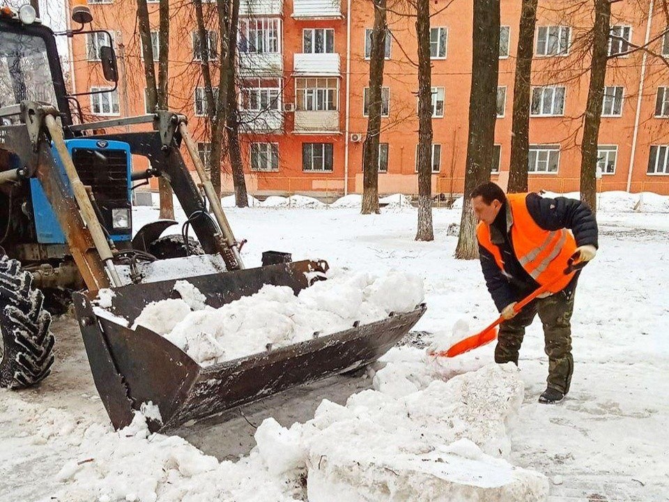 На снежный полигон в Клину отправили больше 1,8 тыс. кубометров снега