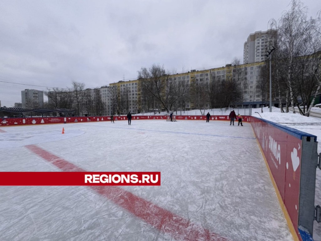 Каток залили в восьмом микрорайоне Одинцова