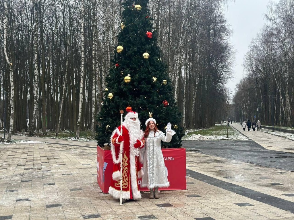 Поезд Деда Мороза приезжал на станцию Фрязево в Электростали