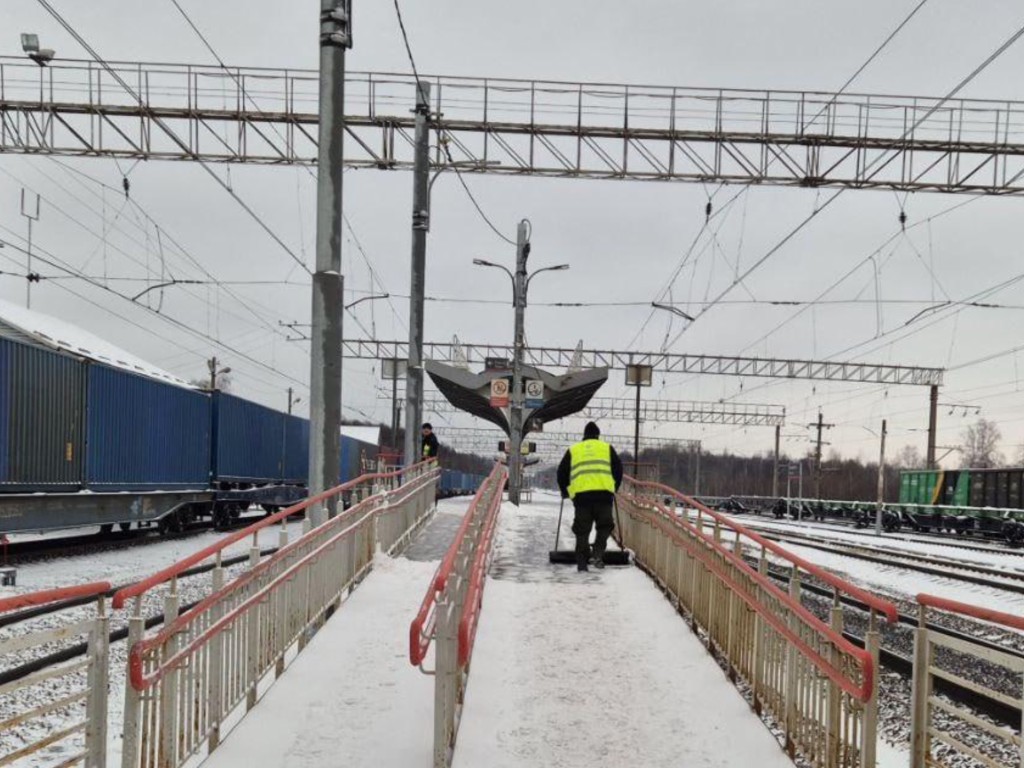 Пешеходный переход к ж/д станции в селе Кривандино очистили по просьбе жителей