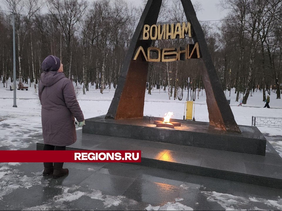 На обновленном мемориале «Звонница» в Лобне зажгли Вечный огонь