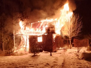 Баня сгорела в одном из СНТ Ступинского округа