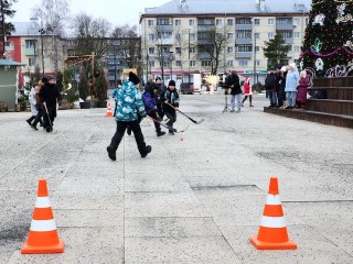 Хоккей без коньков продемонстрировали зрителям спортсмены Ликино-Дулева