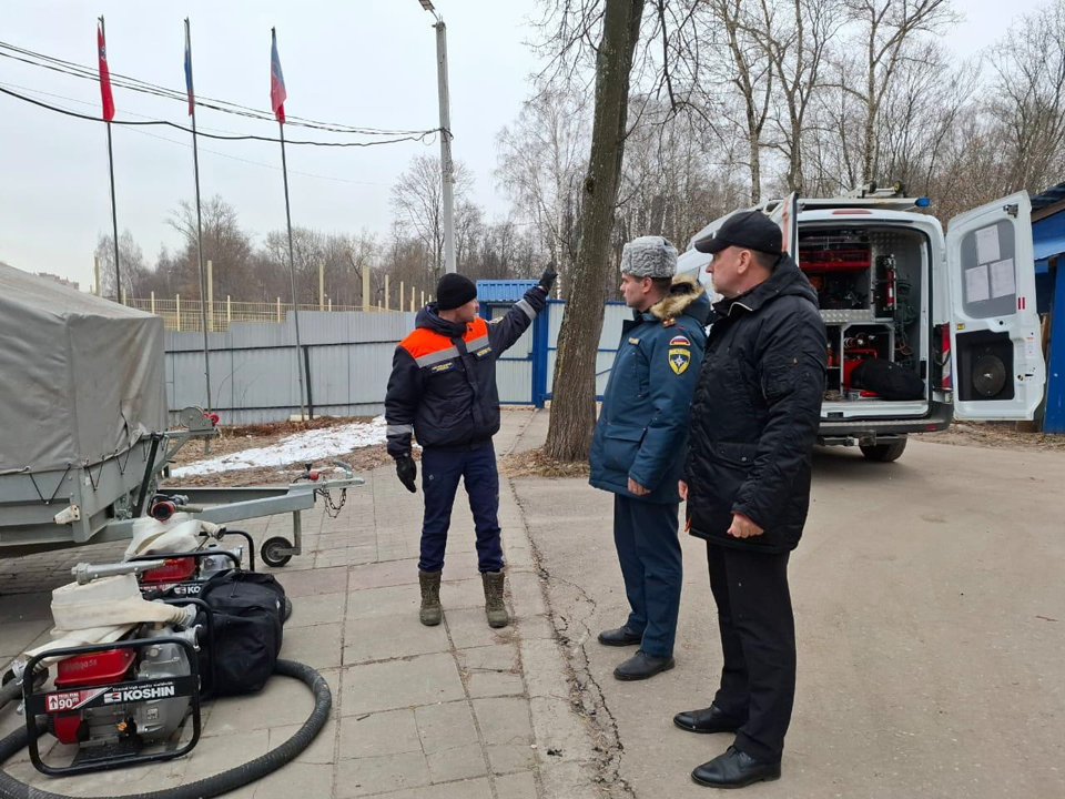 Отряд Центра гражданской защиты в Щелкове подготовился к весеннему паводку