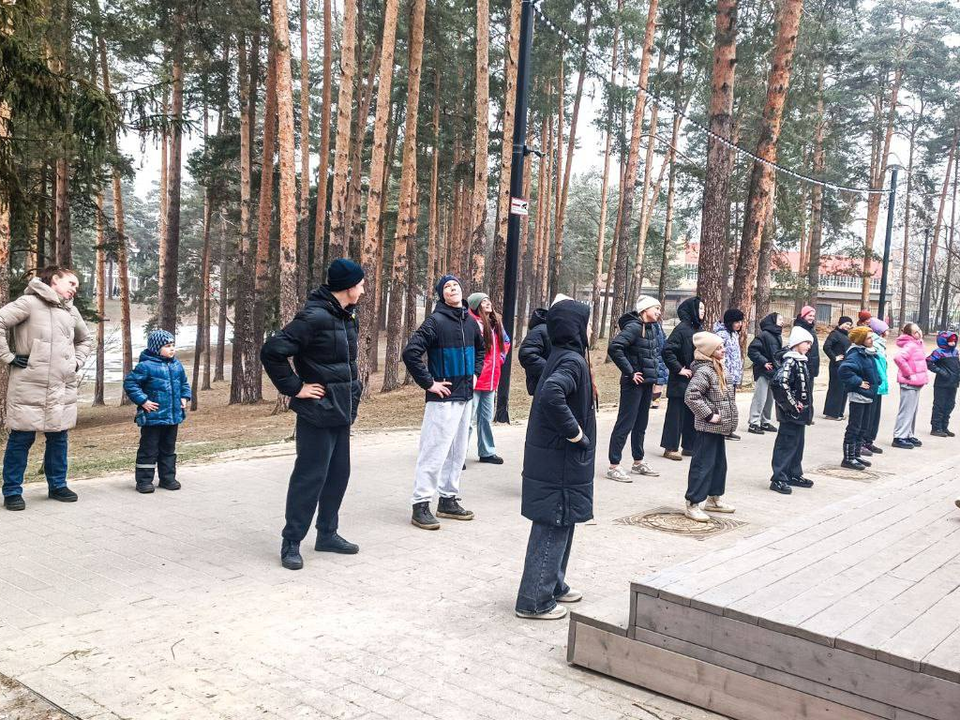 В парке авиаграда для горожан провели спортивные мастер-классы и зарядку от чемпионов