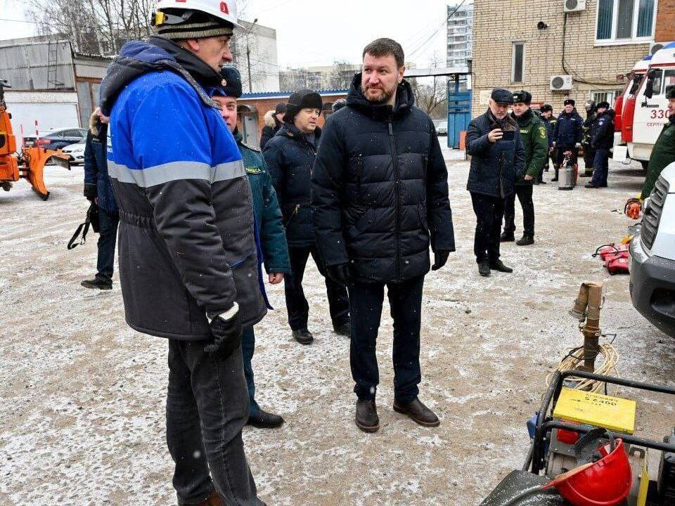 В Пущине проверили готовность города к весенним паводкам