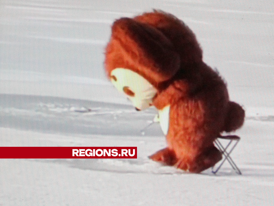 Чебурашку-рыболова заметили на одном из егорьевских водоемов