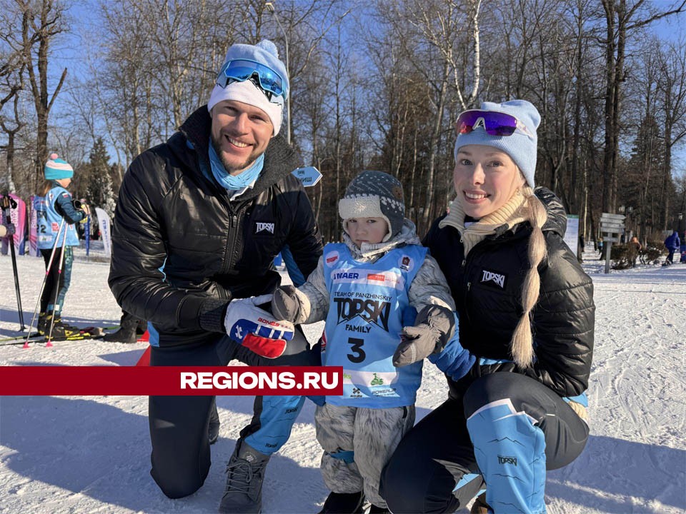 В Одинцово в лыжной гонке принял участие двухлетний Федор Панжинский