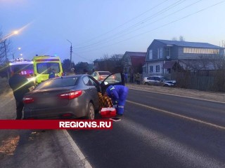 В Орехово-Зуеве два человека пострадали при лобовом столкновении автомобилей